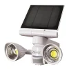 Spot solaire 2x4 watt 600 lumen IP44 avec détecteur