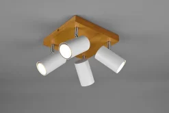 Spot 4xGU10 max. 35W, métal blanc mat, orientable - Trio - Marley