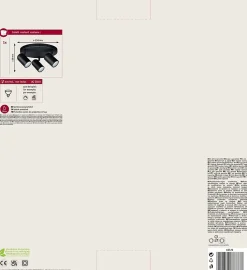 Spotlight Zyli IP44 GU10 230V max. 3x10W gradable Noir mat