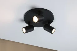 Spotlight Zyli IP44 GU10 230V max. 3x10W gradable Noir mat