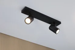 Spotlight Zyli IP44 GU10 230V max. 2x10W gradable Noir mat