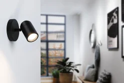 Spotlight Zyli IP44 GU10 230V max. 10W gradable Noir mat