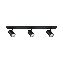 Spotlight Zyli IP44 GU10 230V max. 3x10W gradable Noir mat