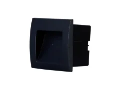 Spots à encastrer Sham LED intégrée 116lm 3.1W IP54 GoodHome gris anthracite