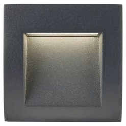 Spots à encastrer Sham LED intégrée 116lm 3.1W IP54 GoodHome gris anthracite