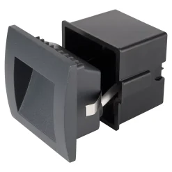 Spots à encastrer Sham LED intégrée 116lm 3.1W IP54 GoodHome gris anthracite