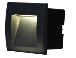 Spots à encastrer Sham LED intégrée 116lm 3.1W IP54 GoodHome gris anthracite