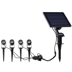 Spots Solaires Connectés à piquer RGB IP44 (Lot de 4) - SILAMP