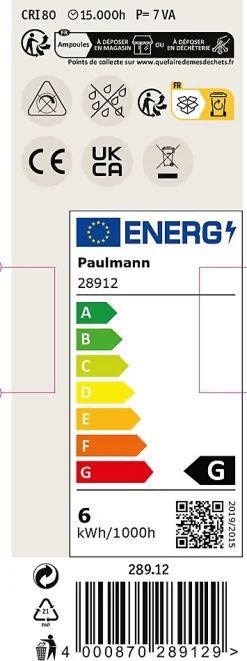 Standard 12 V Réflecteur LED GU5,3 Kit de 3 3x450lm 3x6W 2700K Noir