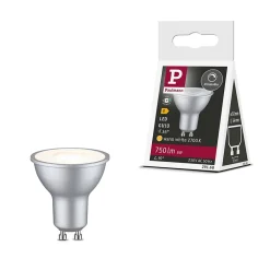 Standard 230 V Réflecteur LED GU10 750lm 8W 2700K gradable Chrome mat