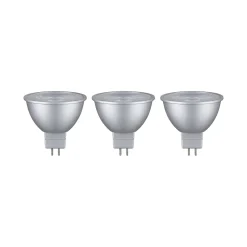 Standard 12 V Réflecteur LED GU5,3 Kit de 3 3x450lm 3x6W 2700K Chrome