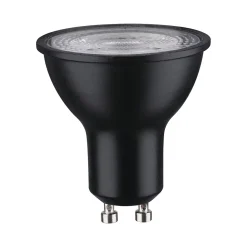 Standard 230 V Réflecteur LED GU10 750lm 8W 4000K gradable Noir mat