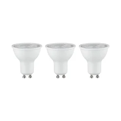 Standard 230 V Réflecteur LED GU10 Kit de 3 3x460lm 3x7W 4000K Blanc dépoli