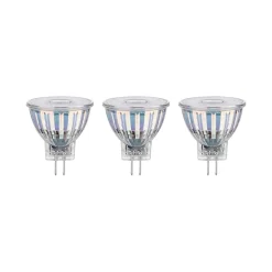 Standard 12 V Réflecteur LED GU4 3x345lm 3x4,2W 2700K Argent