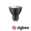 Standard 230 V Smart Home Zigbee 3.0 Réflecteur LED GU10 350lm 4,8W RGBW+ gradable Noir mat