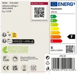 Standard 230 V Smart Home Zigbee 3.0 Bougie LED E14 3x470lm 3x5W RGBW+ gradable Dépoli