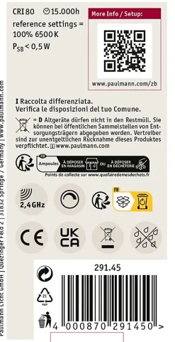 Standard 230 V Smart Home Zigbee 3.0 Ampoule LED E27 1055lm 11W RGBW+ gradable Dépoli