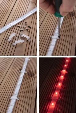 Strip LED intégré dimmable autocollant SimpLED Paulmann 11W 117lm transparent mat L.3m x H.0,3 x P.0,3cm