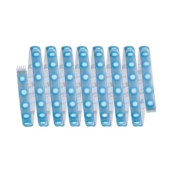 Strip LED intégré dimmable autocollant MaxLED 500 Paulmann 29W 1200lm Argent mat blanc chaud L. 3m x H.0,3 x P.0,3cm