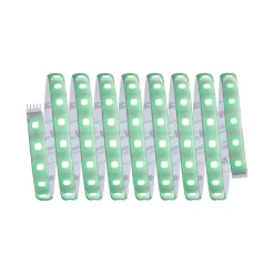 Strip LED intégré dimmable autocollant MaxLED 500 Paulmann 29W 1200lm Argent mat blanc chaud L. 3m x H.0,3 x P.0,3cm