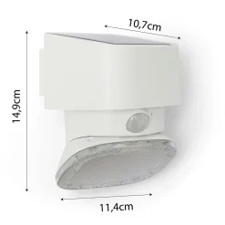 SUGAR : Projecteur LED solaire 2000 lumens, monobloc, avec détecteur de mouvement. Blanc