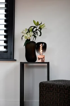 Support de lampe de table Holder cuivré E27 40W IP44 H.8,5cm Calex