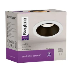 Support de spot Beta R1 rond blanc/noir MR16 GU10/GU5.3