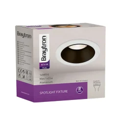 Support de spot Beta R2 rond noir/cuivre-doré MR16 GU10/GU5.3