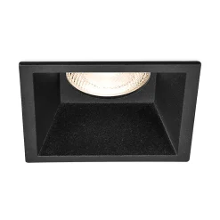 Support de spot Tetra S2 carré noir MR16 GU10/GU5.3