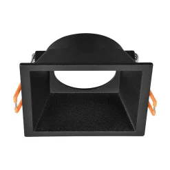 Support de spot Tetra S2 carré noir MR16 GU10/GU5.3