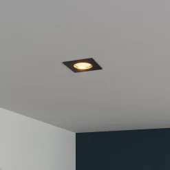 Support rond pour spot encastrable Ares IP20 ⌀8,5xH.2,8cm métal noir GoodHome