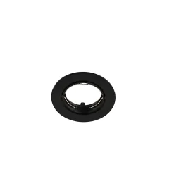 Support rond pour spot encastrable Ares IP20 ⌀8,5xH.2,8cm métal noir GoodHome
