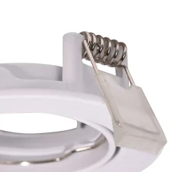 Support rond pour spot encastrable Ares IP20 ⌀8,5xH.2,8cm métal blanc GoodHome