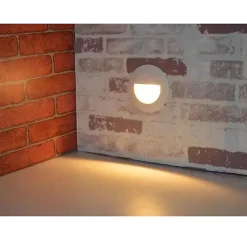 Support Spot Aluminium GU10 LED Demi-Rond Blanc Orientable 83 mm - SILAMP