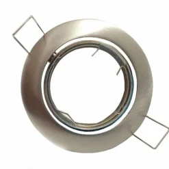 Support Spot Encastrable GU10 LED Orientable Rond INOX - SILAMP