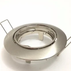 Support Spot Encastrable GU10 LED Orientable Rond INOX - SILAMP