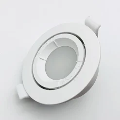 Support Spot Encastrable GU10 LED Orientable Rond BLANC (Pack de 10) - SILAMP