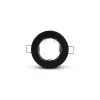 Support Spot Encastrable Plafond Rond Noir 78 mm