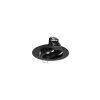 Support Spot Encastrable Plafond Rond Orientable 45 Noir 95 mm