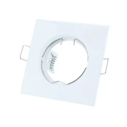 Support Spot GU10/MR16 LED Carré BLANC - SILAMP