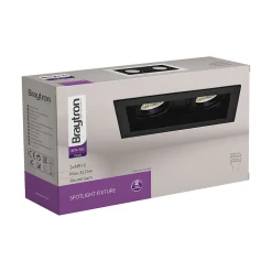 Support 2x spots Beta R5 rectangle noir MR16 GU10/GU5.3