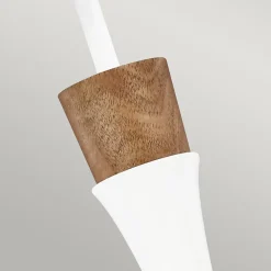 Suspension à 1 lumière Elstead Darwin, blanc mat, E27