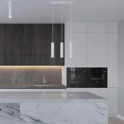 Suspension 3 Lampes Blanc pour Ampoules GU10 - SILAMP