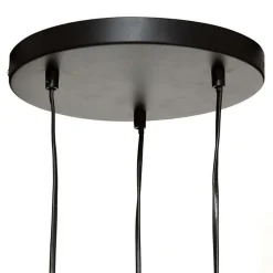 Suspension 3 Lampes en Métal et Pin 25x95cm - SILAMP