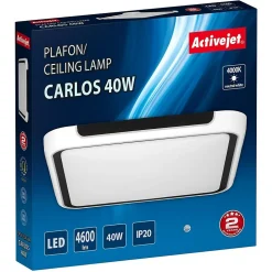 Suspension Activejet AJE-CARLOS Blanc Noir (51 x 51 x 8,5 cm)