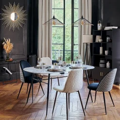 Suspension Alara - noir - métal filaire D45 cm - Atmosphera