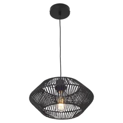 Suspension Amersham E27 noir lux.pro