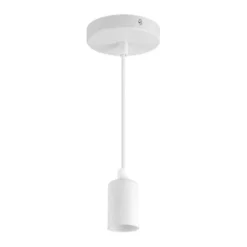 Suspension Ampoule E27 100cm Blanc - SILAMP