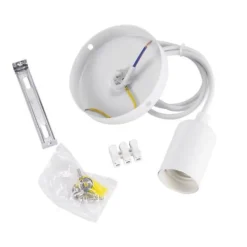 Suspension Ampoule E27 100cm Blanc - SILAMP