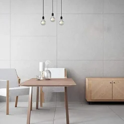 Suspension Ampoule E27 100cm Noir - SILAMP